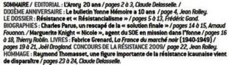 Consulter le sommaire